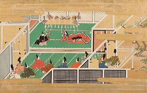 玉藻前草子絵巻貼合屏風（部分）<br>江戸時代　当館