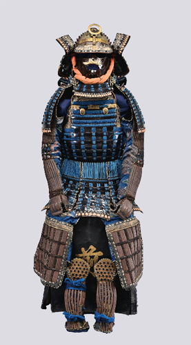 青紺糸素懸威五枚胴具足<br>(旗本鈴木家所用)<br>嘉永６年(1853)　当館(茂呂貞夫氏寄贈)