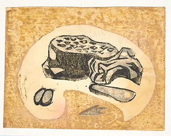 野澤岩蔵画「石器」